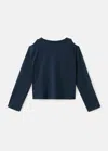 Mango Kids' Cut-out T-shirt Navy In Blue