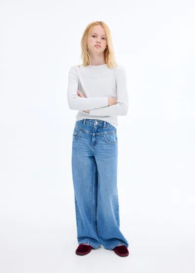 Mango T-shirt Cut Out Bleu Ciel - Enfants - 13-14 Ans -  Kids In Blue