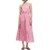 Mango Printed Dress With Openings Pink In Pink