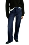 Mango Bet Balloon Leg Jean In Blue