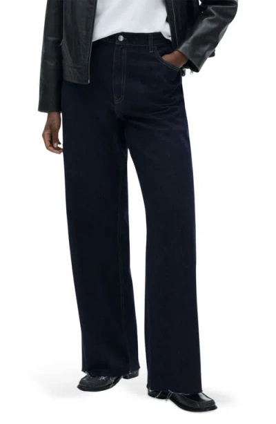 Mango Women's Catherin Culotte High-rise Jeans In Open Blue