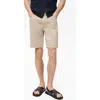 Mango Denim Bermuda Shorts In Neutral
