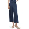 Mango Denim-effect Culotte Pants In Blue