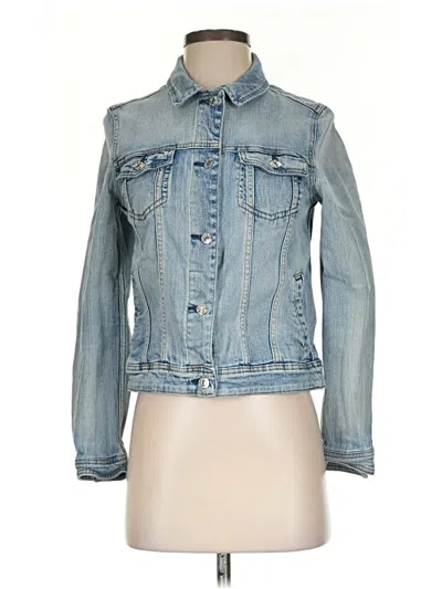 Pre-owned Mango Denim Jacket In Blue