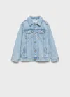 Mango Kids' Denim Jacket Light Blue