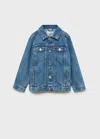 Mango Denim Jacket Medium Blue In Medium Blue