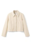 Mango Pockets Denim Jacket In Neutral