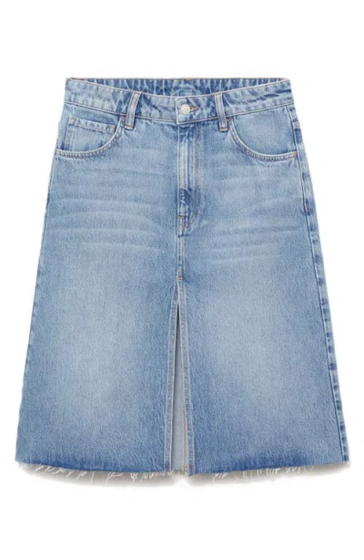 Mango Denim Midi Skirt