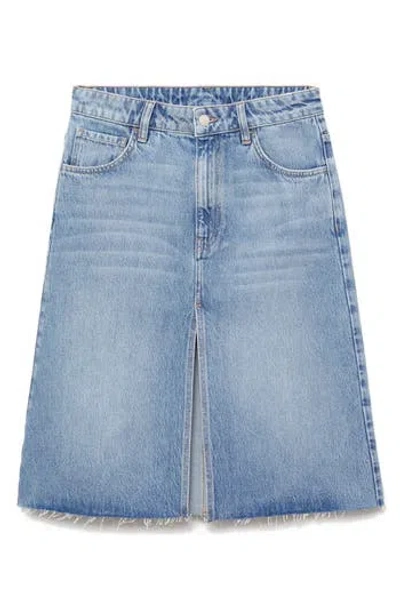 MANGO MANGO DENIM MIDI SKIRT