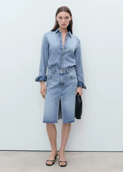 Mango Denim Midi-skirt
