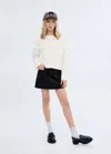 Mango Kids' Denim Short Skirt Black Denim