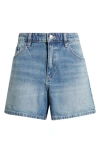 Mango Denim Shorts In Blue