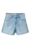Mango Denim Shorts In Blue