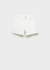 Mango Shorts White In White