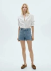 Mango Denim Shorts With Pockets Medium Blue In Medium Blue