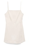 Mango Denim Skort Romper In White
