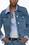 Mango Women's Pocketed Denim Jacket In Medium Blue