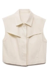 Mango Women's Denim-effect Vest In Neutral