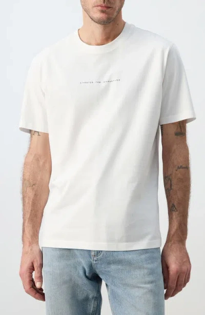 Mango Departure Cotton Graphic T-shirt In White