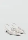 Mango Die-cut Kitten Shoes White