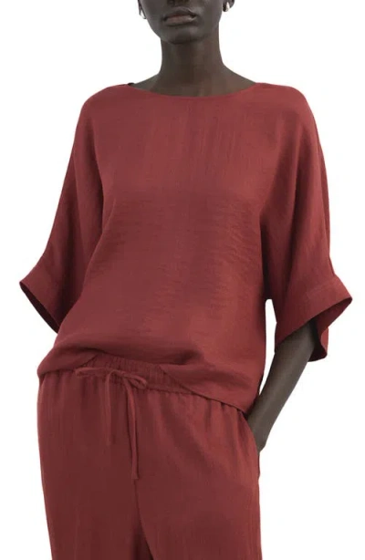 Mango Dolman Sleeve Top In Neutral