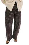 Mango Dot Balloon Jeans In Brown