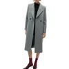 Mango Lapels Wool Coat Grey In Grey