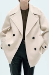 Mango Short Double Breasted Trench Coat