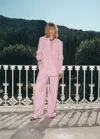 Mango Blazer Costume Double Boutonnage Rose - Femme - Xs -  In Pink
