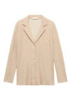 Mango Double Face Cotton Shirt In Neutral