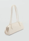 Mango Double-handle Bowling Bag Off White