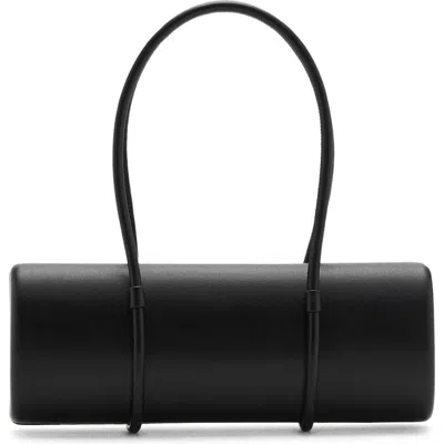 Mango Double Handle Clutch In Black