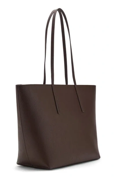 Mango Double Handle Shopper Tote In Brown
