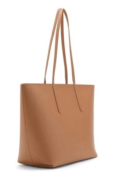 Mango Double Handle Shopper Tote In Brown