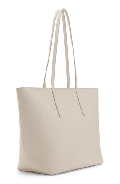 Mango Double Handle Shopper Tote In White