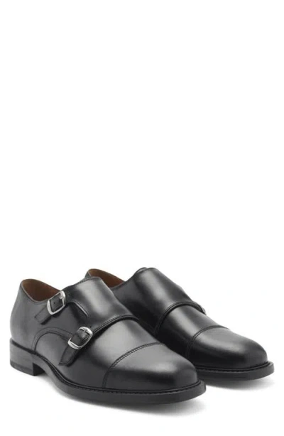 Mango Double Monk Strap Shoe In Black