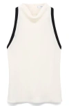 Mango Drape Collar Sleeveless Top In Neutral