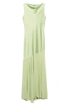 Mango Drape Cowl Neck Dress