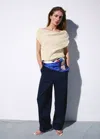 Mango Draped Asymmetrical Blouse In Multi