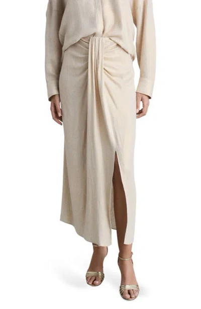 MANGO MANGO DRAPED MIDI SKIRT