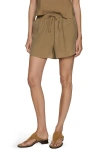 Mango Drawstring Shorts In Medium Brown