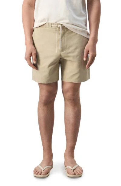 Mango Drawstring Shorts In Neutral