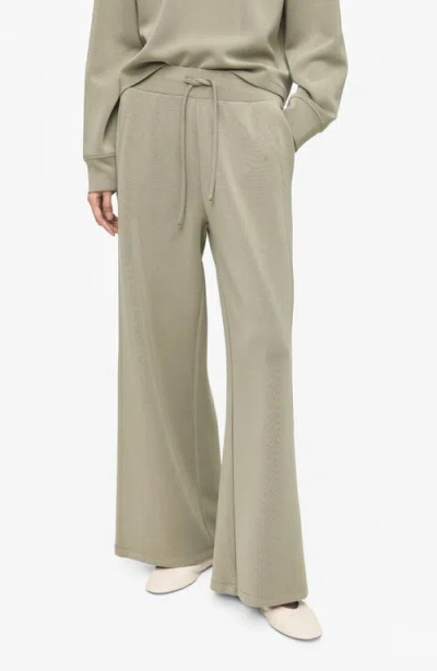 MANGO MANGO DRAWSTRING STRAIGHT LEG PANTS