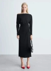 Mango Robe In Noir
