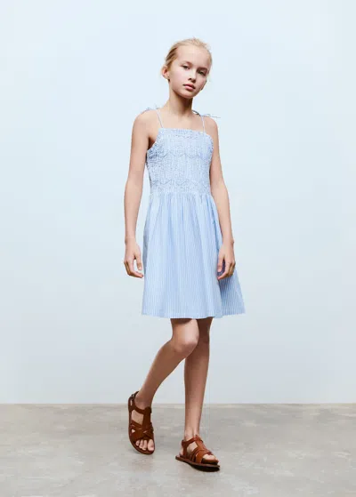 Mango Kids' Dress Blue