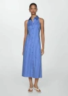 Mango Robe In Bleu