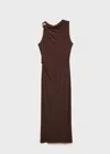 Mango Robe Chocolat - Femme - Xl -  In Chocolat