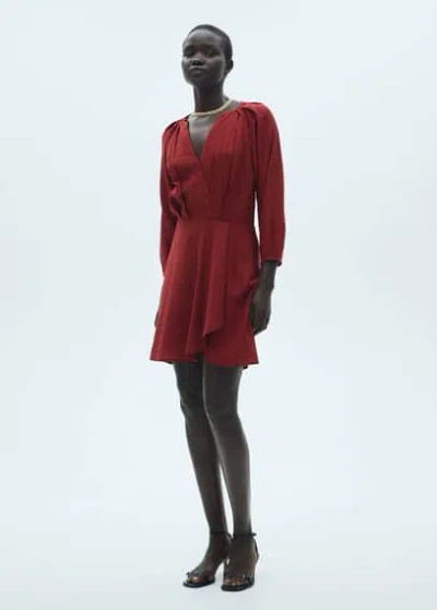Mango Dress Maroon
