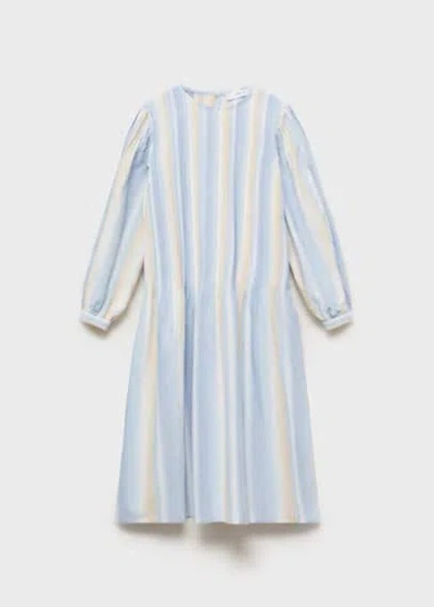 Mango Kids' Dress Sky Blue