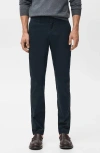 Mango Dublino Slim Fit Flat Front Stretch Stretch Chinos In Blue